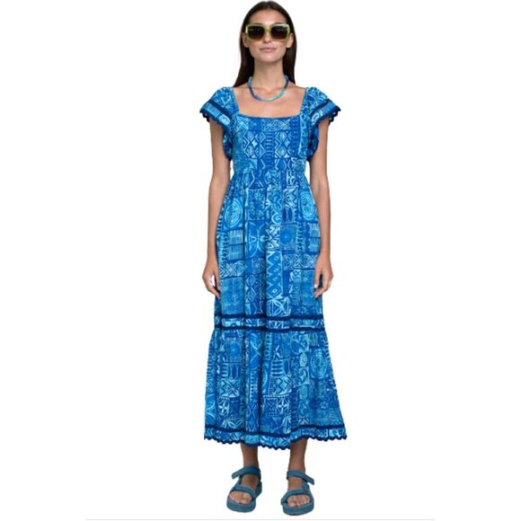 Olivia James Brooke Dress, Native Dusk Maxi Dress Size Small - Picture 5 of 8